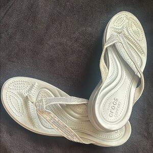 CROCS Women's Sandals - Shimmering Silver